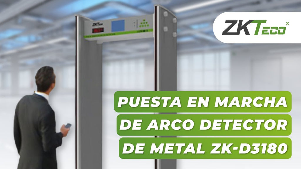 ARCO DETECTOR METALES 18 ZONAS C/PANTALLA LCD ZK-D3180